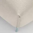 Havepuf i stof med metalfødder lavet i Italien - Smør Viadurini