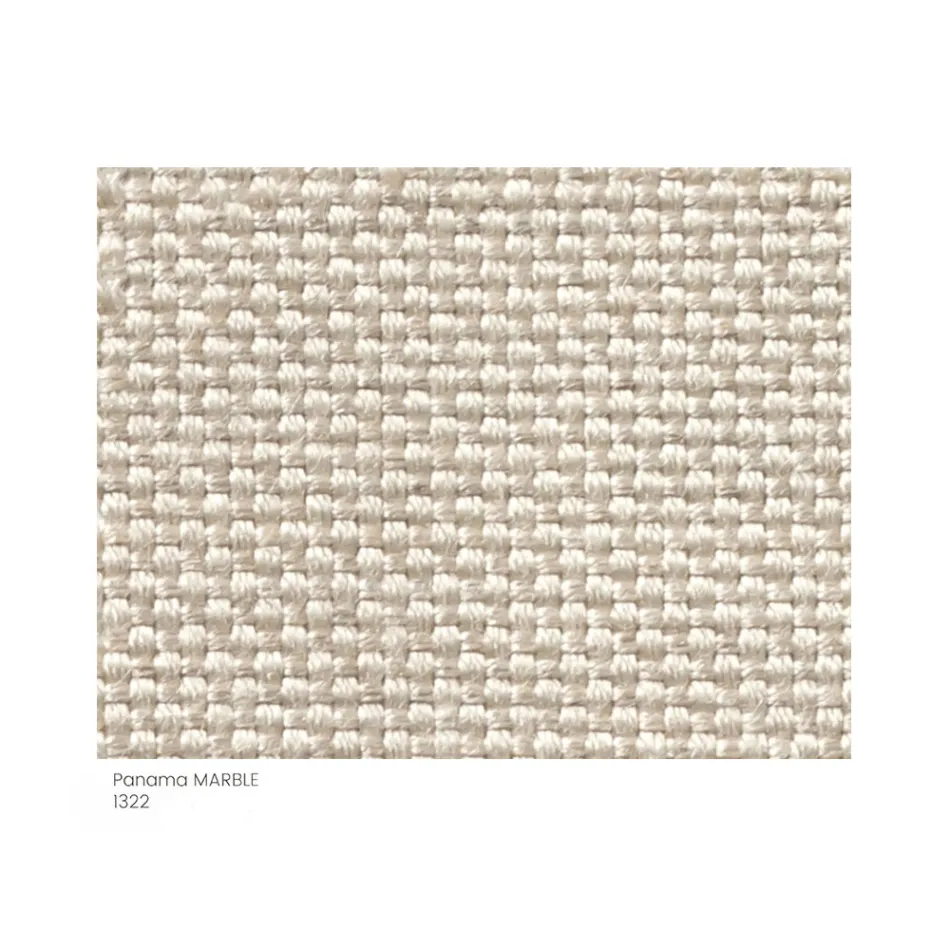 Havepuf i stof med metalfødder lavet i Italien - Smør Viadurini