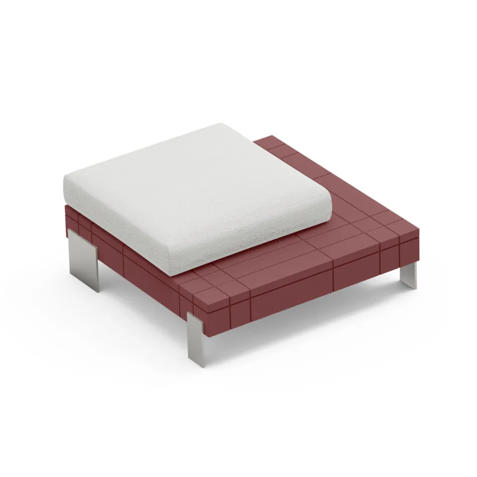 Stue puf i polyethylen i forskellige farver - Orbis Viadurini