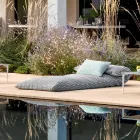 Design Single Outdoor Daybed puf, høj kvalitet lavet i Italien - Emanuela Viadurini