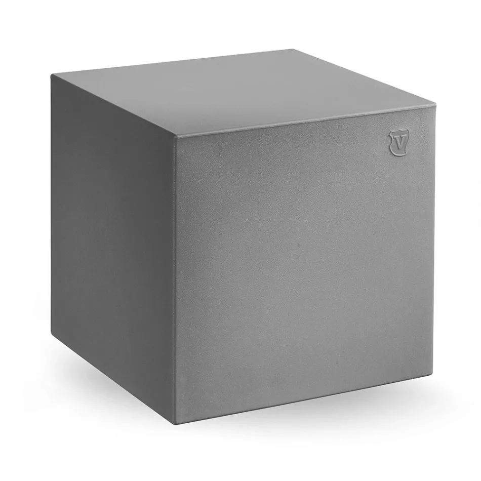 Dekorativ puf i polyethylen 8 overflader lavet i Italien - Viky Viadurini