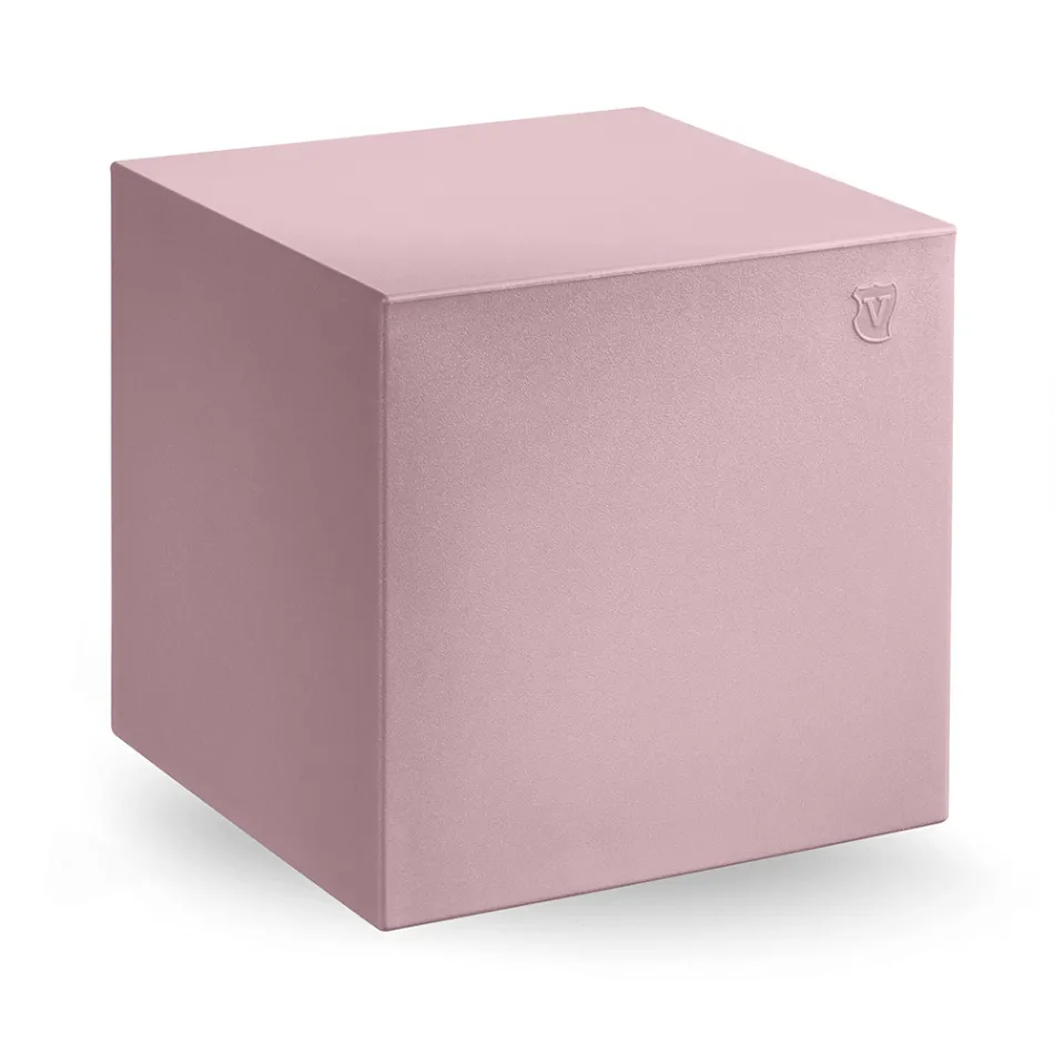 Dekorativ puf i polyethylen 8 overflader lavet i Italien - Viky Viadurini