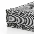 Etnisk firkantet pouf i lappet stof eller fløjlsfiber Viadurini