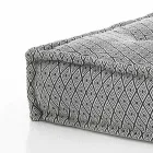 Etnisk firkantet pouf i lappet stof eller fløjlsfiber Viadurini