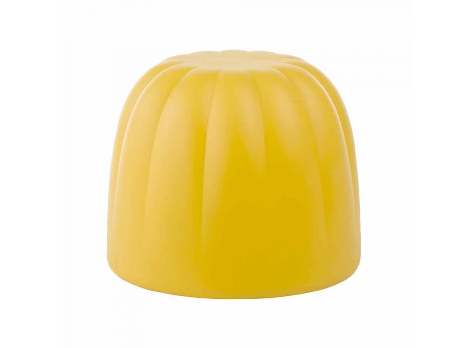 Blødfarvet pouf Slide Gelee i polyurethan lavet i Italien Viadurini