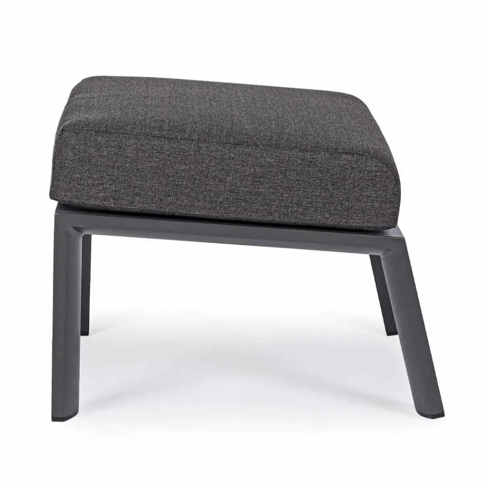 Puffefodstøtte i aftageligt stof og malet aluminium - Nathy Viadurini