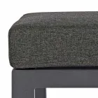 Puffefodstøtte i aftageligt stof og malet aluminium - Nathy Viadurini