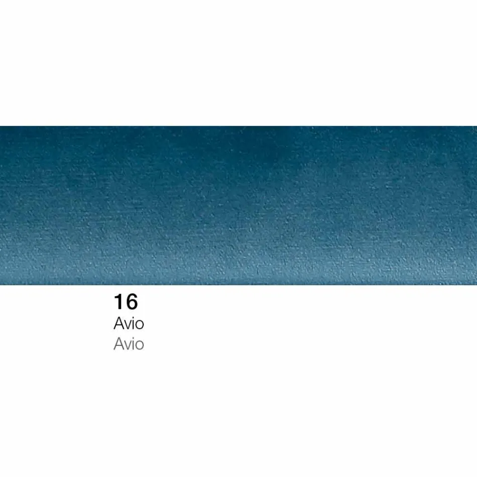 Puf-firkantet fodstøtte polstret og overdækket i stof fremstillet i Italien - Marli Viadurini