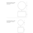 Rund havepuf i polypropylen i 3 farver Made in Italy - Francisco Viadurini