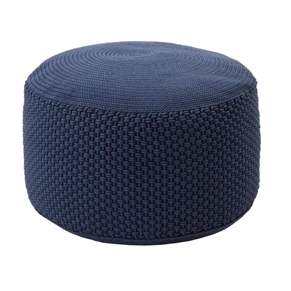 Rund havepuf i polypropylen i 3 farver Made in Italy - Francisco Viadurini