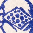 Potholdere af italiensk kunst i rent linned med håndtryk enkeltstykke - mærker Viadurini