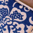 Potholdere af italiensk kunst i rent linned med håndtryk enkeltstykke - mærker Viadurini