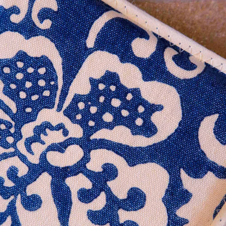 Potholdere af italiensk kunst i rent linned med håndtryk enkeltstykke - mærker Viadurini