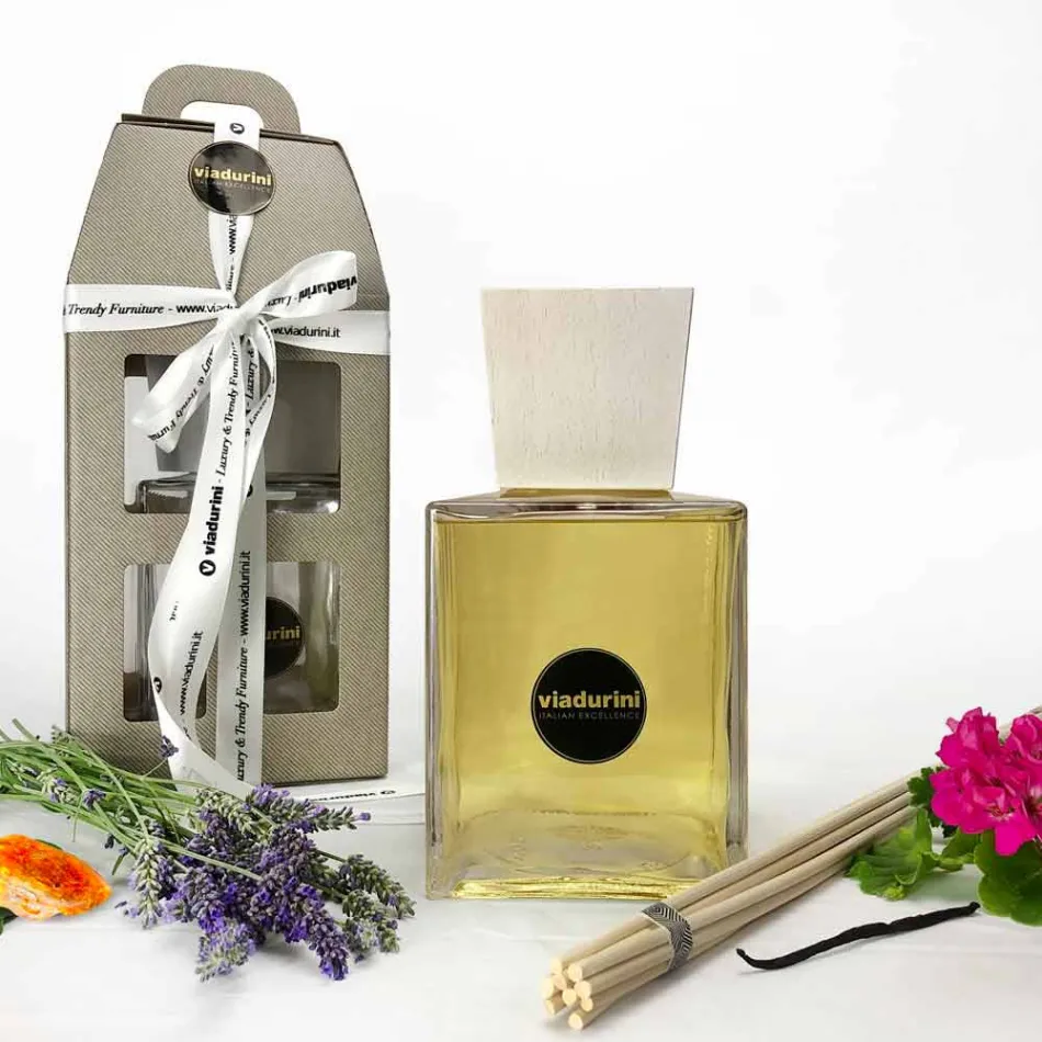 Amber Fragrance Home Air Freshener 2,5 Lt with Sticks - Romaeterna Viadurini