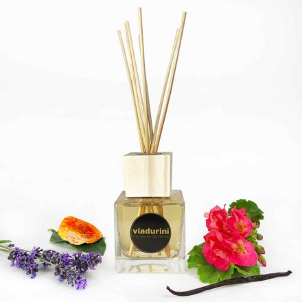 Amber Fragrance Home Air Freshener 200 ml med pinde - Romaeterna Viadurini