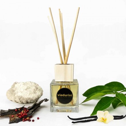 Amber Fragrance Home Air Freshener 200 ml med pinde - Sassidimatera Viadurini