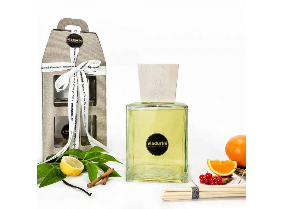 Room Fragrance Mandarin and Cinnamon 2,5 Lt with Sticks - Lamaddalena Viadurini