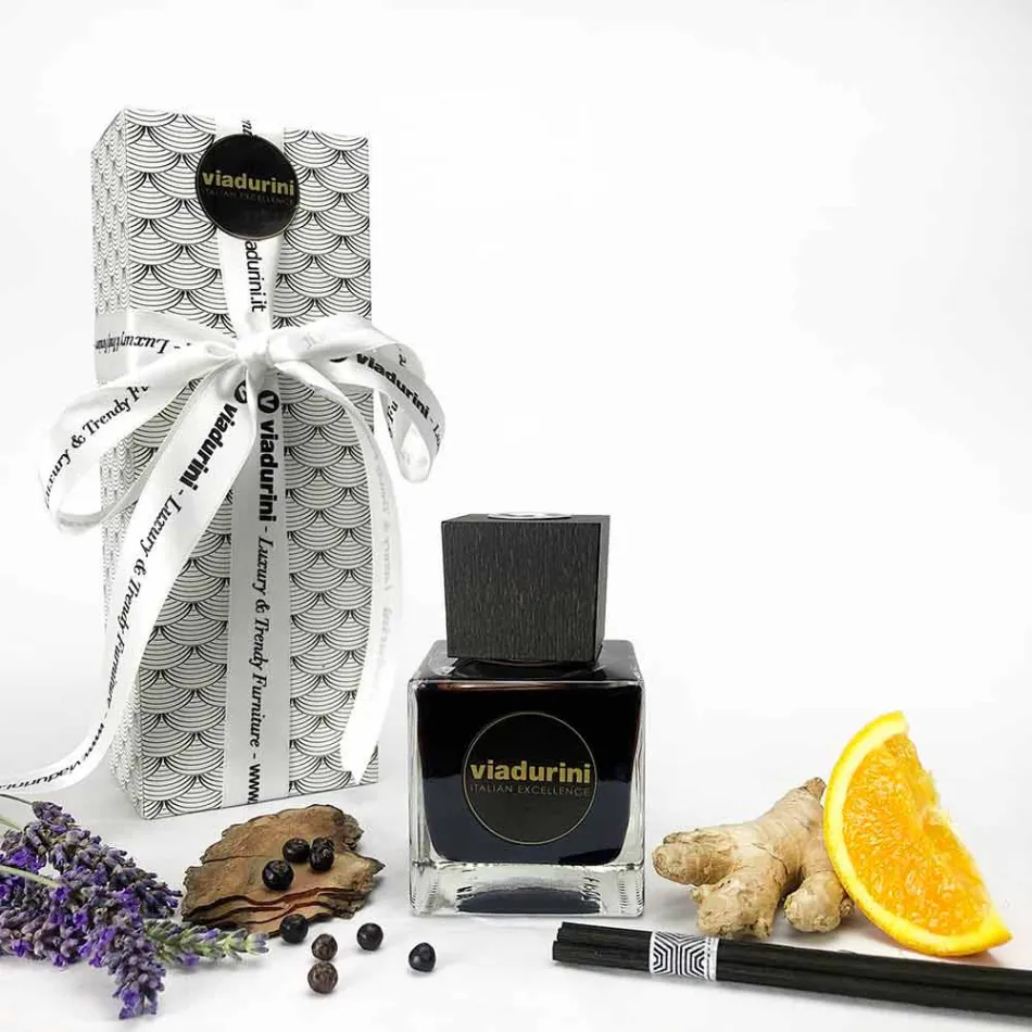 Hjem Duft Ingefær Sort Peber 200 ml med Sticks - Viaduriniinblack Viadurini
