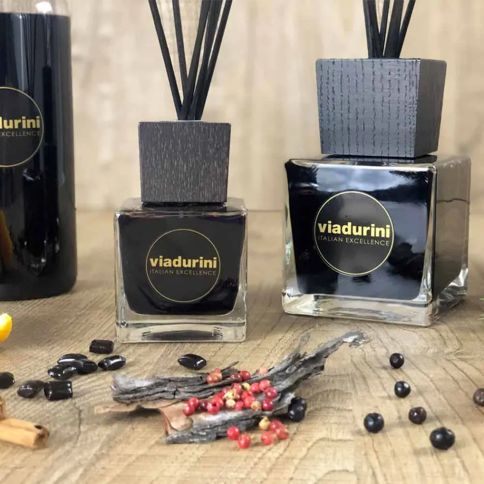 Hjem Duft Ingefær Sort Peber 200 ml med Sticks - Viaduriniinblack Viadurini