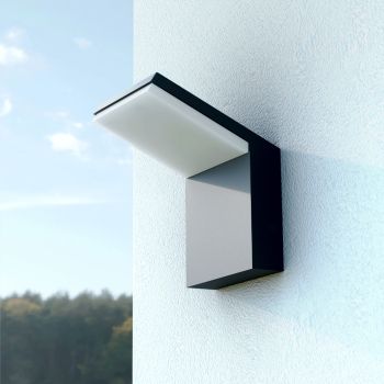 18W LED udendørs væglampe i hvid eller sort aluminium - Nerea