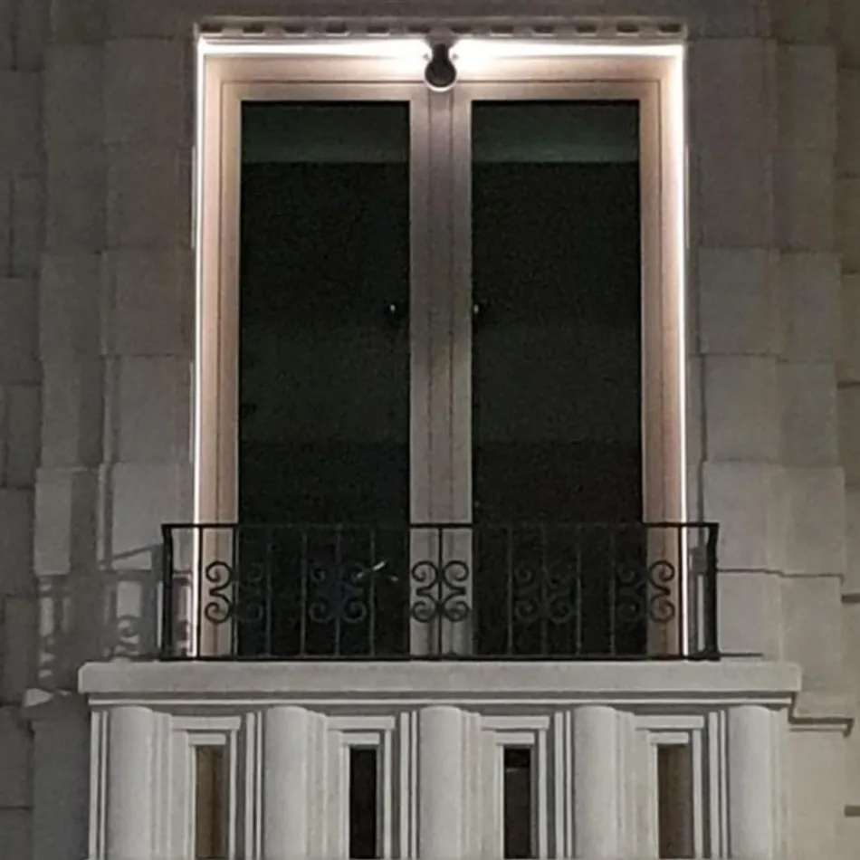 5W udendørs LED spotlight i aluminiumsgrå finish - Dayane Viadurini