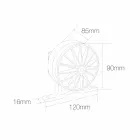 5W udendørs LED-spotlight i aluminiumsgrå finish - Dayane Viadurini