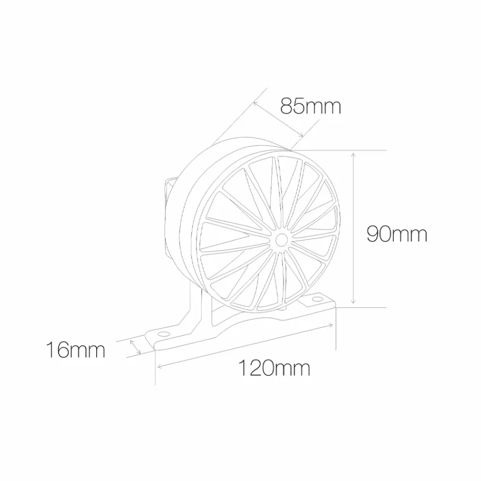5W udendørs LED-spotlight i aluminiumsgrå finish - Dayane Viadurini
