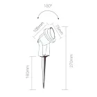 Projektor LED forsænket spotlight i matsort aluminium 4 stk - Obrina Viadurini