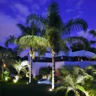 Rund spotlight med LED udendørs i rustfrit stål - Dakota Viadurini