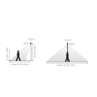 Udendørs LED-projektor i aluminium med bevægelsessensor - Nerea Viadurini