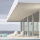 Justerbar Led-loftslampe i hvid eller sort aluminium - punkt Viadurini