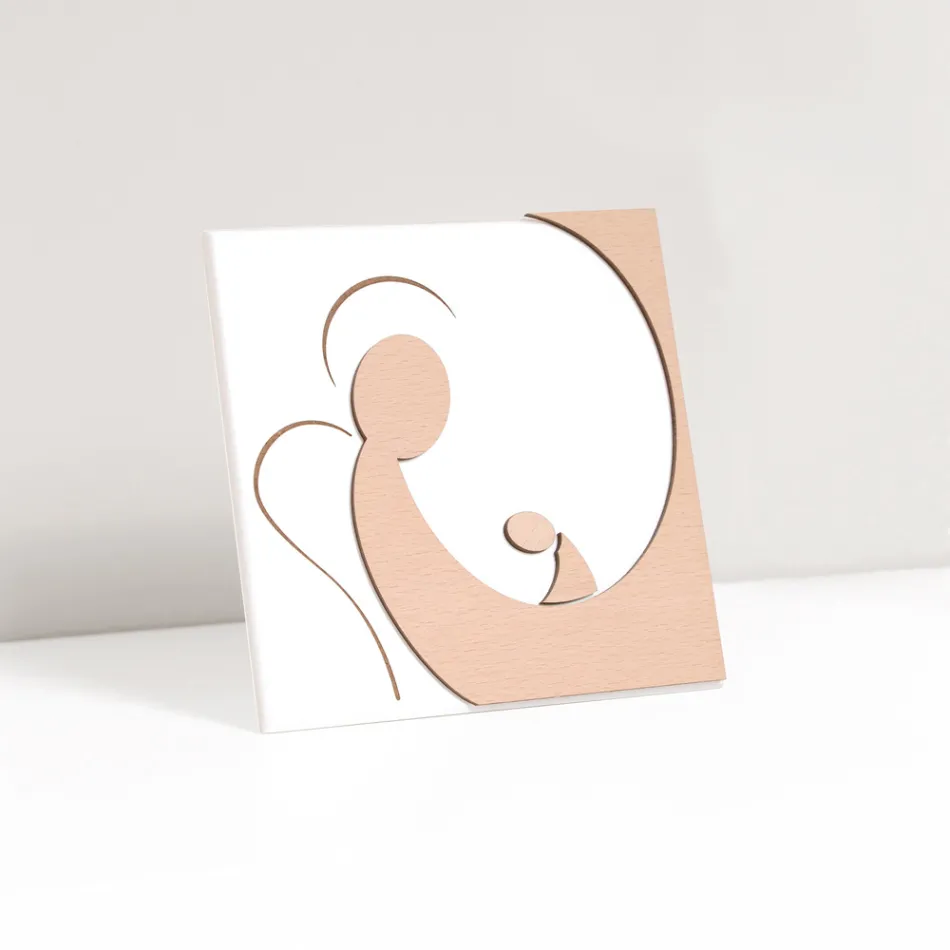 Lille billede, der viser Mother's Angel lasergraveret Made in Italy - Augustina Viadurini