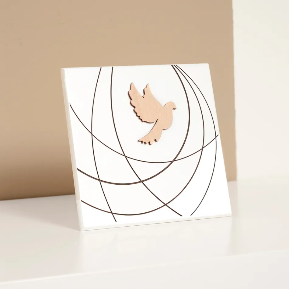 Lasergraveret billede af hellig konfirmation lavet i Italien - Mumbi Viadurini