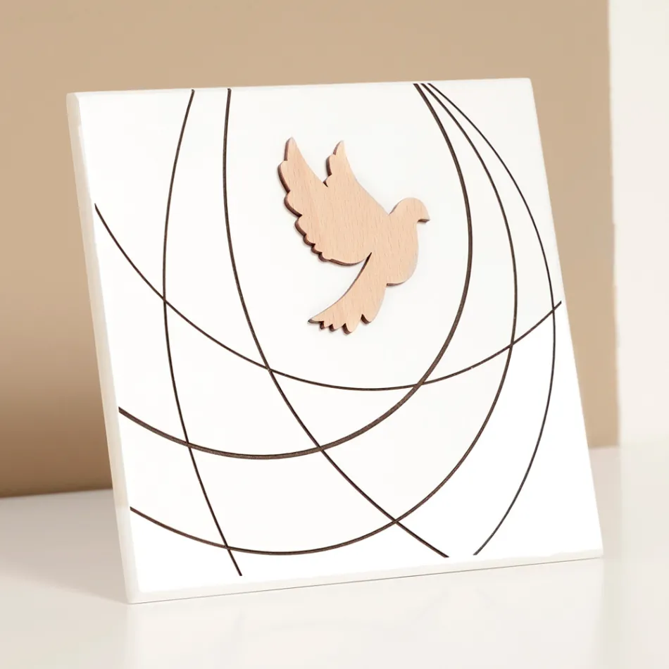 Lasergraveret billede af hellig konfirmation lavet i Italien - Mumbi Viadurini