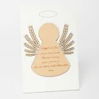 Lille billede, der forestiller en lille engel med aks Lavet i Italien - Greta Viadurini