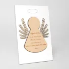 Lille billede, der forestiller en lille engel med aks Lavet i Italien - Greta Viadurini