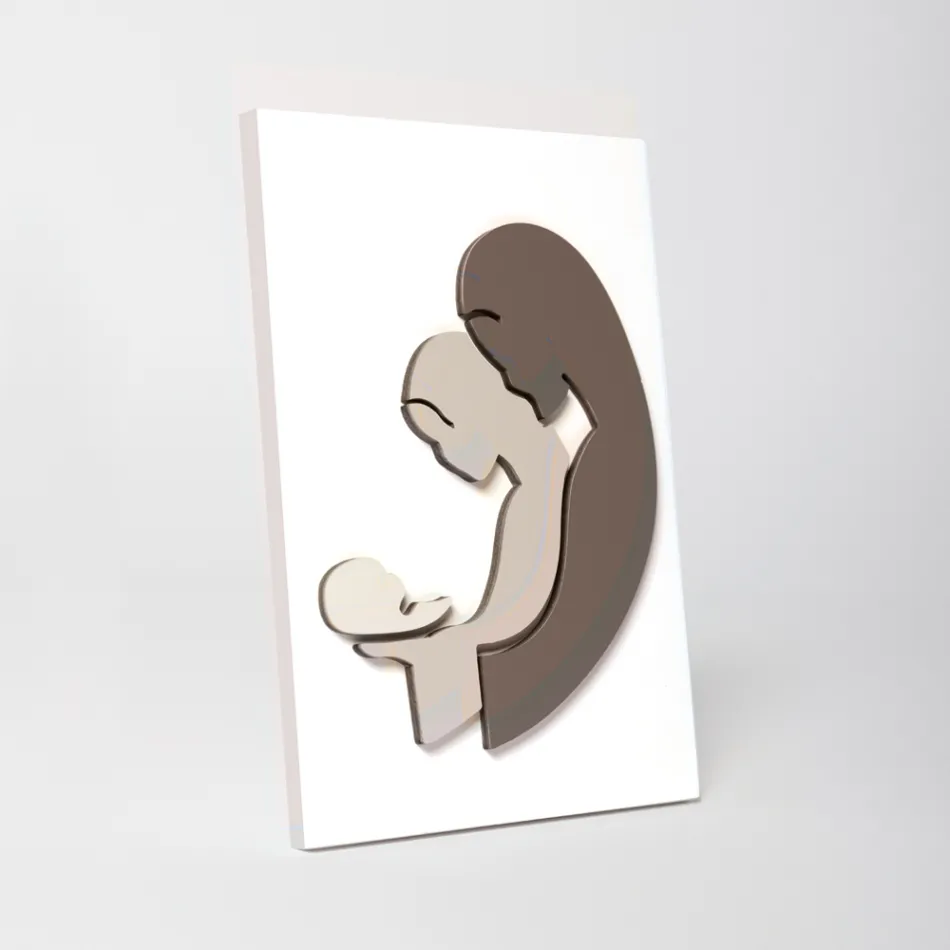 Billede med repræsentationen af tilbedelse lavet i Italien - Cesar Viadurini