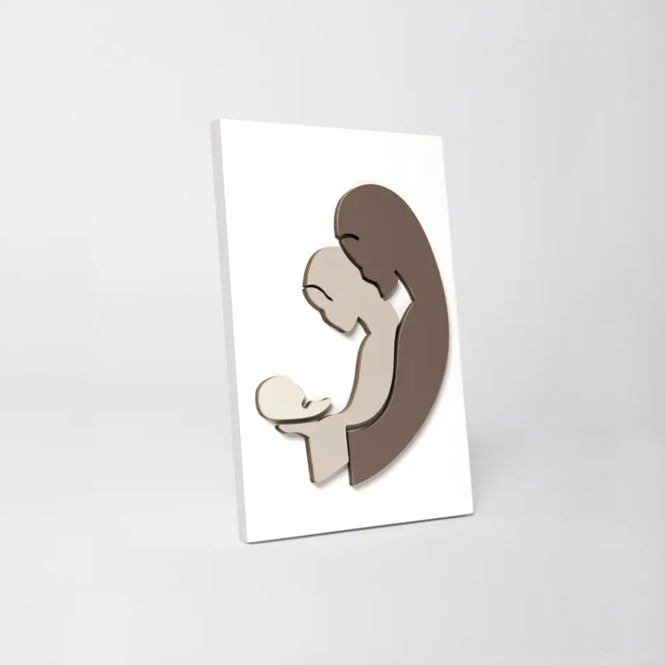 Billede med repræsentationen af tilbedelse lavet i Italien - Cesar Viadurini