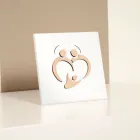 Hellig familiebillede med lasergravering lavet i Italien - Zuleika Viadurini