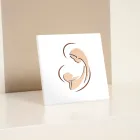 Lasergraveret billede af Maria og Jesusbarnet lavet i Italien - Nigella Viadurini