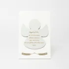 Lasergraveret billede af en velsignet engel lavet i Italien - Alain Viadurini