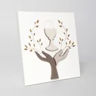 Billede lavet med lasergravering af oliventræ og vært lavet i Italien - Joel Viadurini