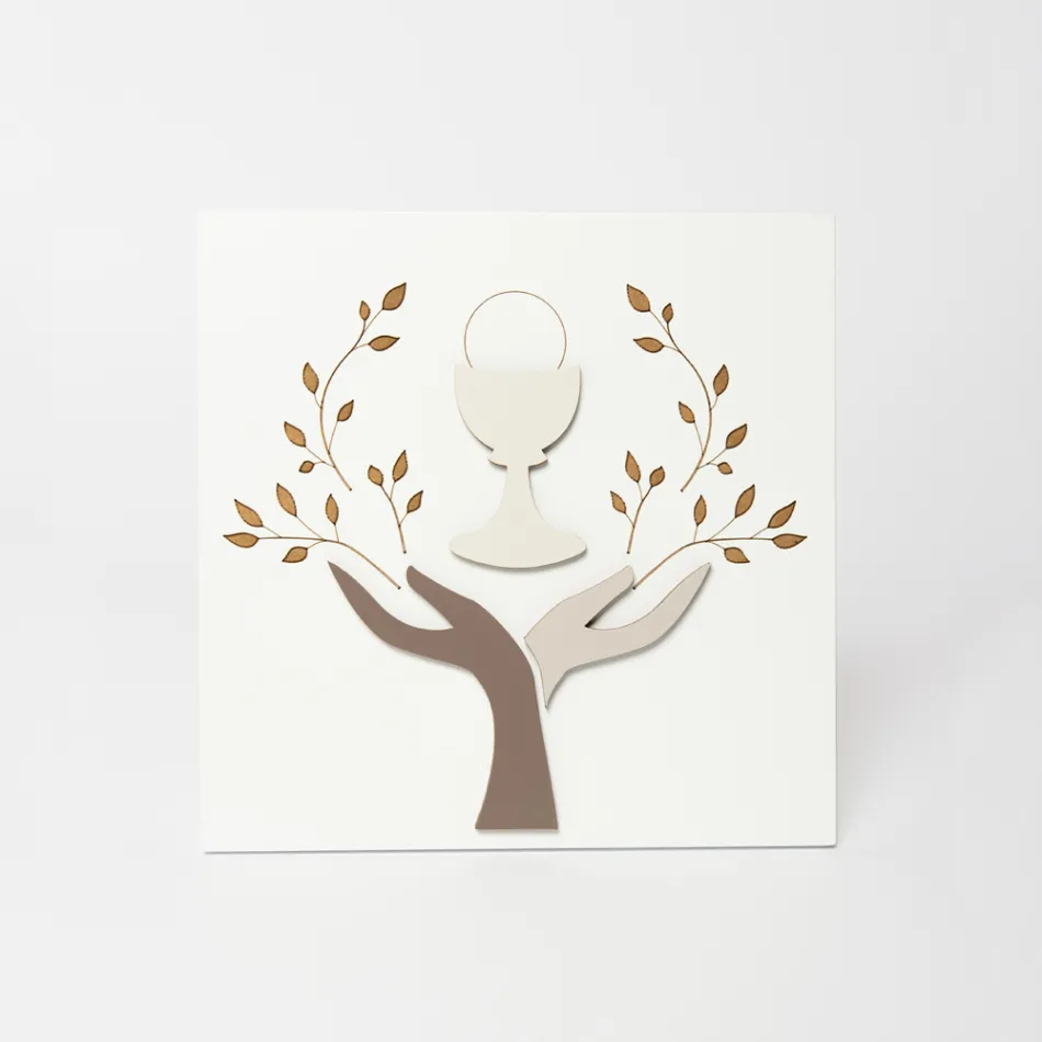 Billede lavet med lasergravering af oliventræ og vært lavet i Italien - Joel Viadurini