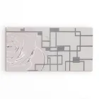 Maleri med roser og geometriske former lavet i laser lavet i Italien - Rin Viadurini