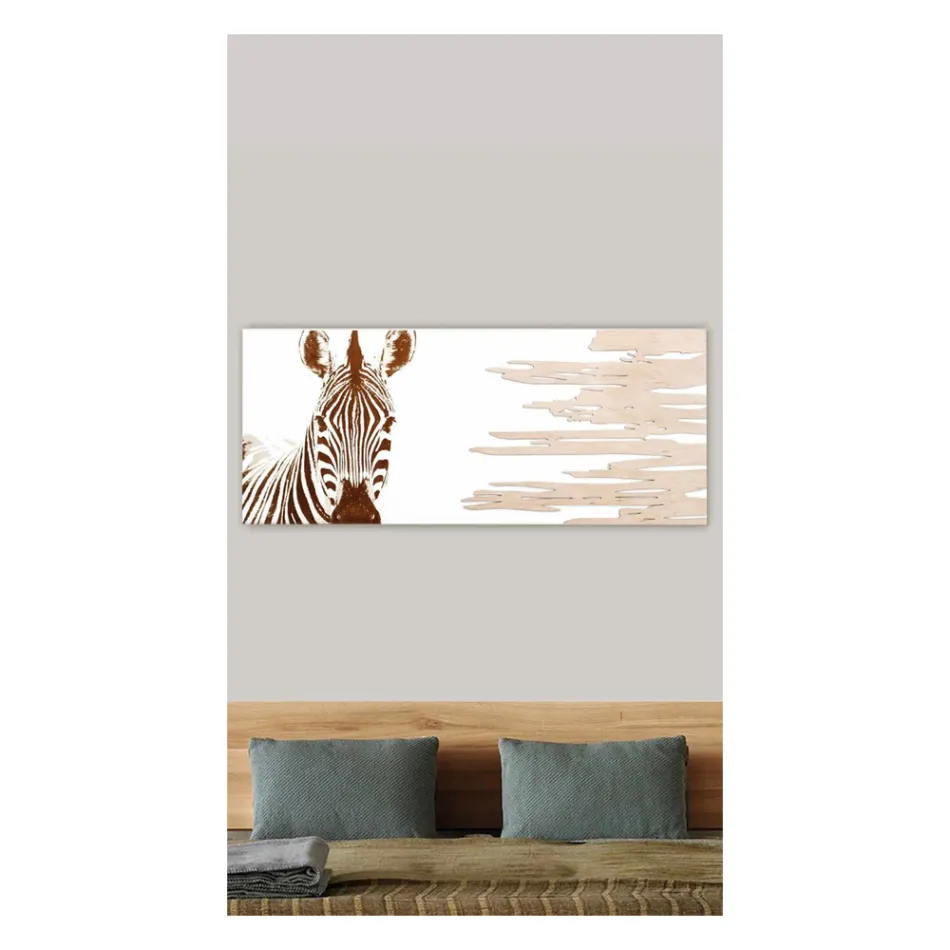 Maling med Zebra Made with Laser Made in Italy - Yuuka Viadurini