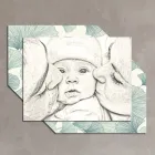 Træbillede med print af et kys til et barn Made in Italy - Andorra Viadurini