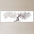 Lasergraveret billede med 2 sammenflettede træer lavet i Italien - Deide