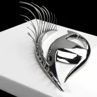 Moderne håndværkerramme i træ, stål og harpiks fremstillet i Italien - øje Viadurini