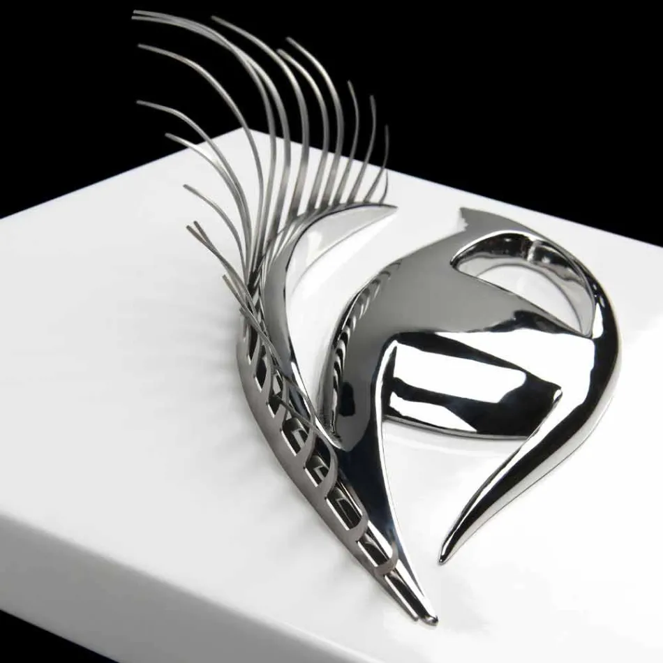 Moderne håndværkerramme i træ, stål og harpiks fremstillet i Italien - øje Viadurini