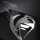 Moderne håndværkerramme i træ, stål og harpiks fremstillet i Italien - øje Viadurini